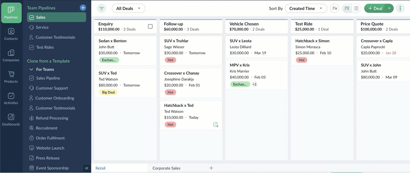 Zoho Configuration Workflow