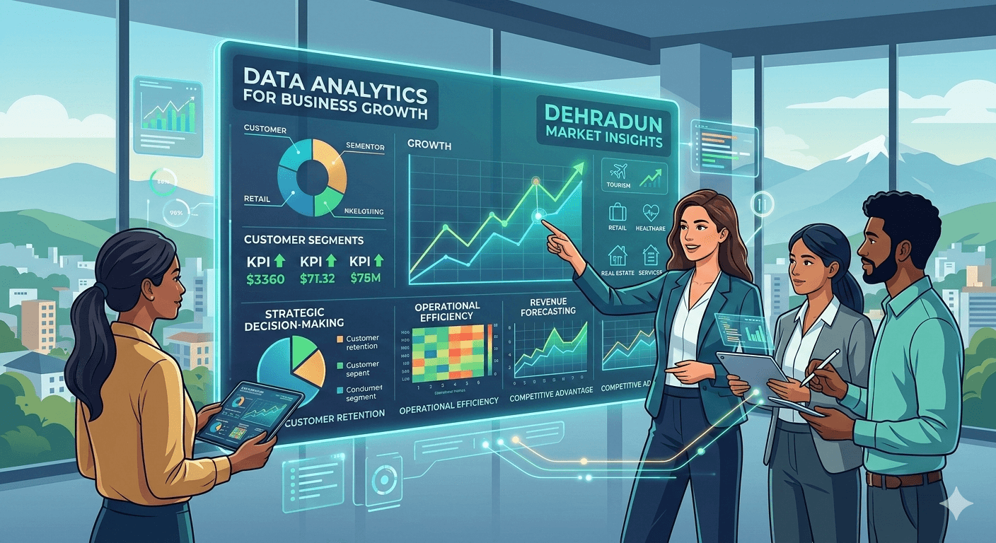 How Data Analytics for Businesses in Dehradun Improves Decision-Making and Growth