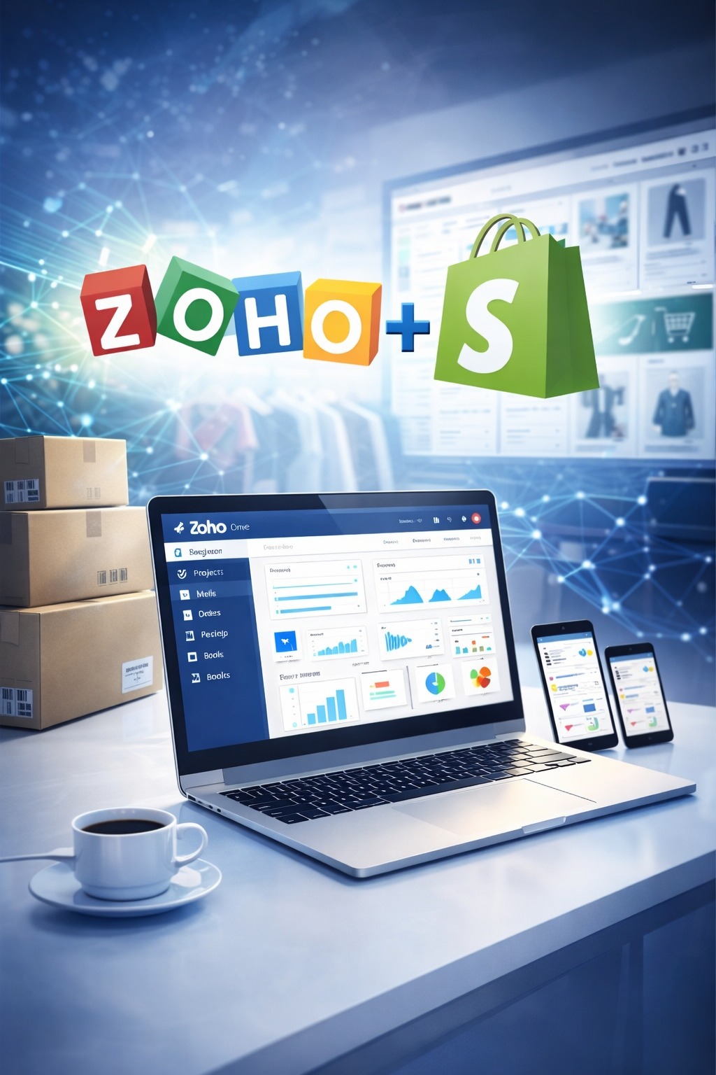Zoho + Shopify Integration by Syncverse